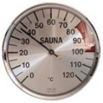 Thermometer voor sauna in macrolon behuizing