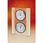 Gecombineerde thermo hygrometer op glazen plaat