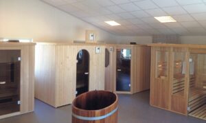 Showroom Sentjens Saunabouw te Molenaarsgraaf