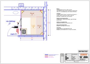 Ontwerptekening sauna