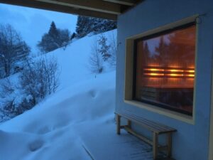 Sauna Iceberg te Zwitserland